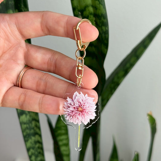 Dahlia Keychain