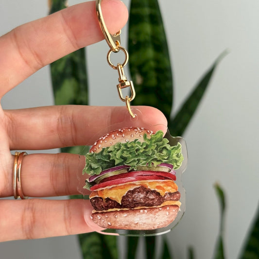 Hamburger Keychain