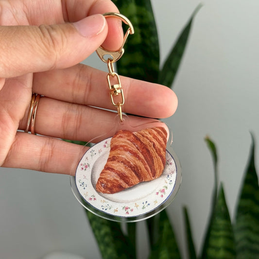 Croissant Keychain