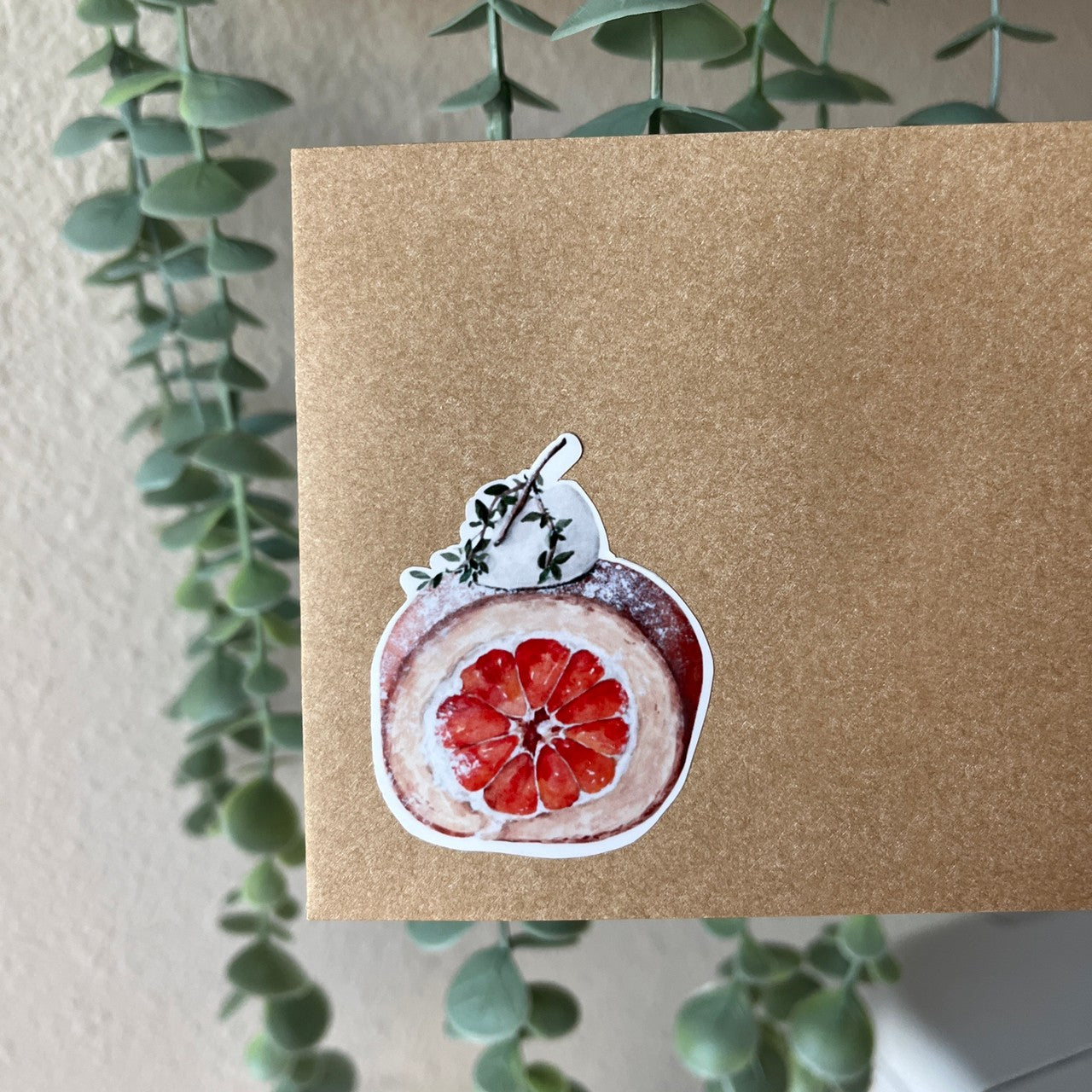 Orange Cake Vinyl Sticker