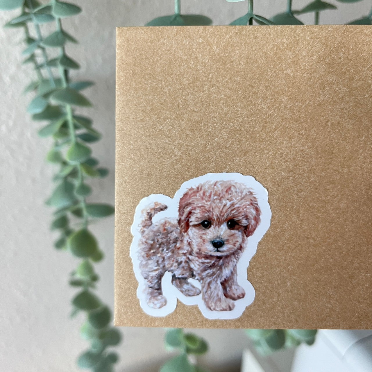 Poodle Puppy Dog Vinyl Sticker