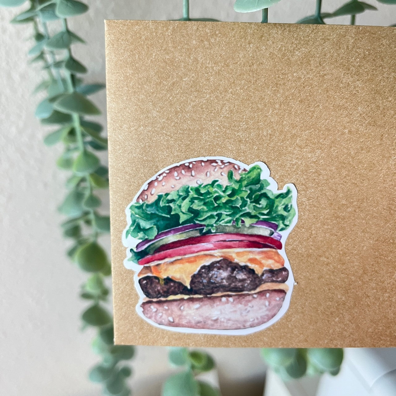 Cheeseburger Vinyl Sticker