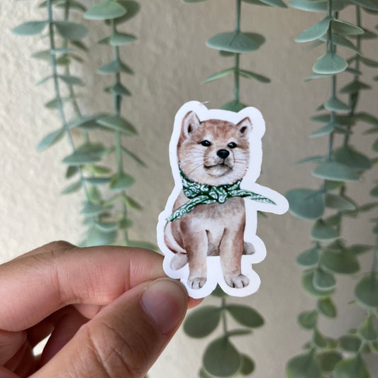 Shiba Inu Puppy Dog Vinyl Sticker