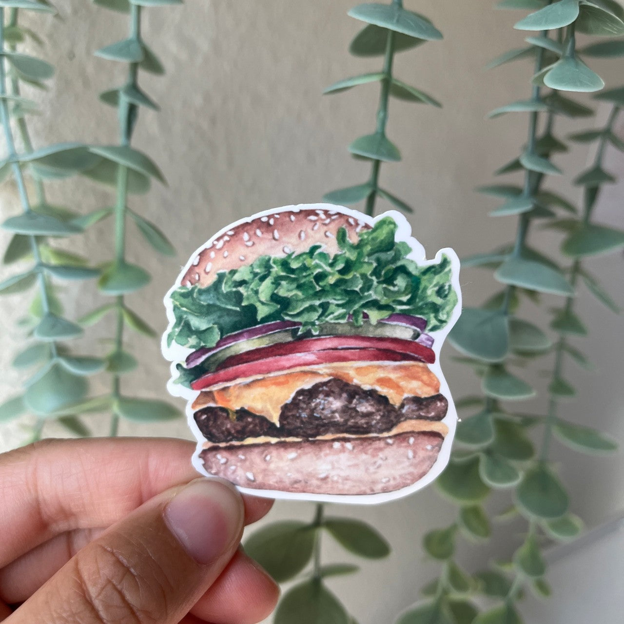 Cheeseburger Vinyl Sticker