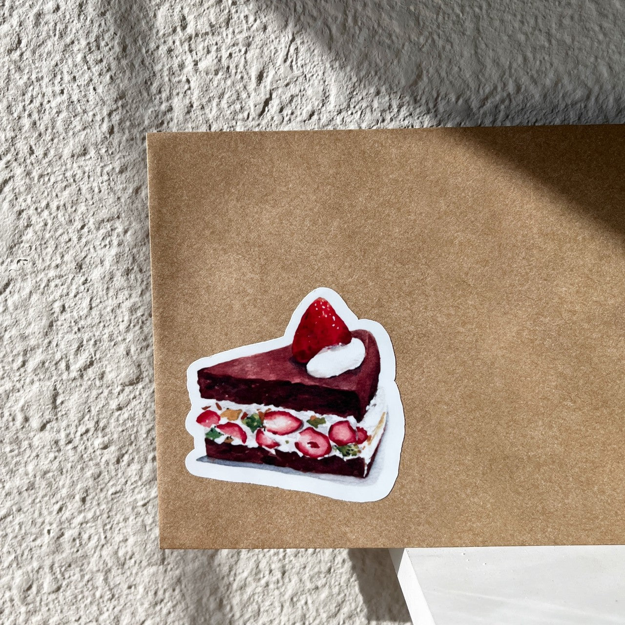 Strawberry Cake Vinyl Sticker