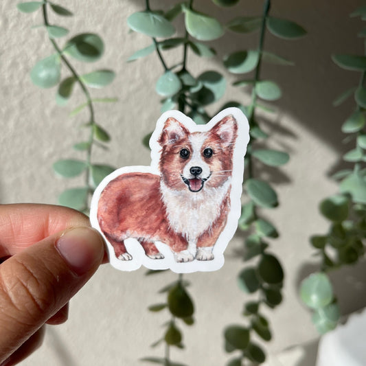 Corgi Puppy Dog Vinyl Sticker