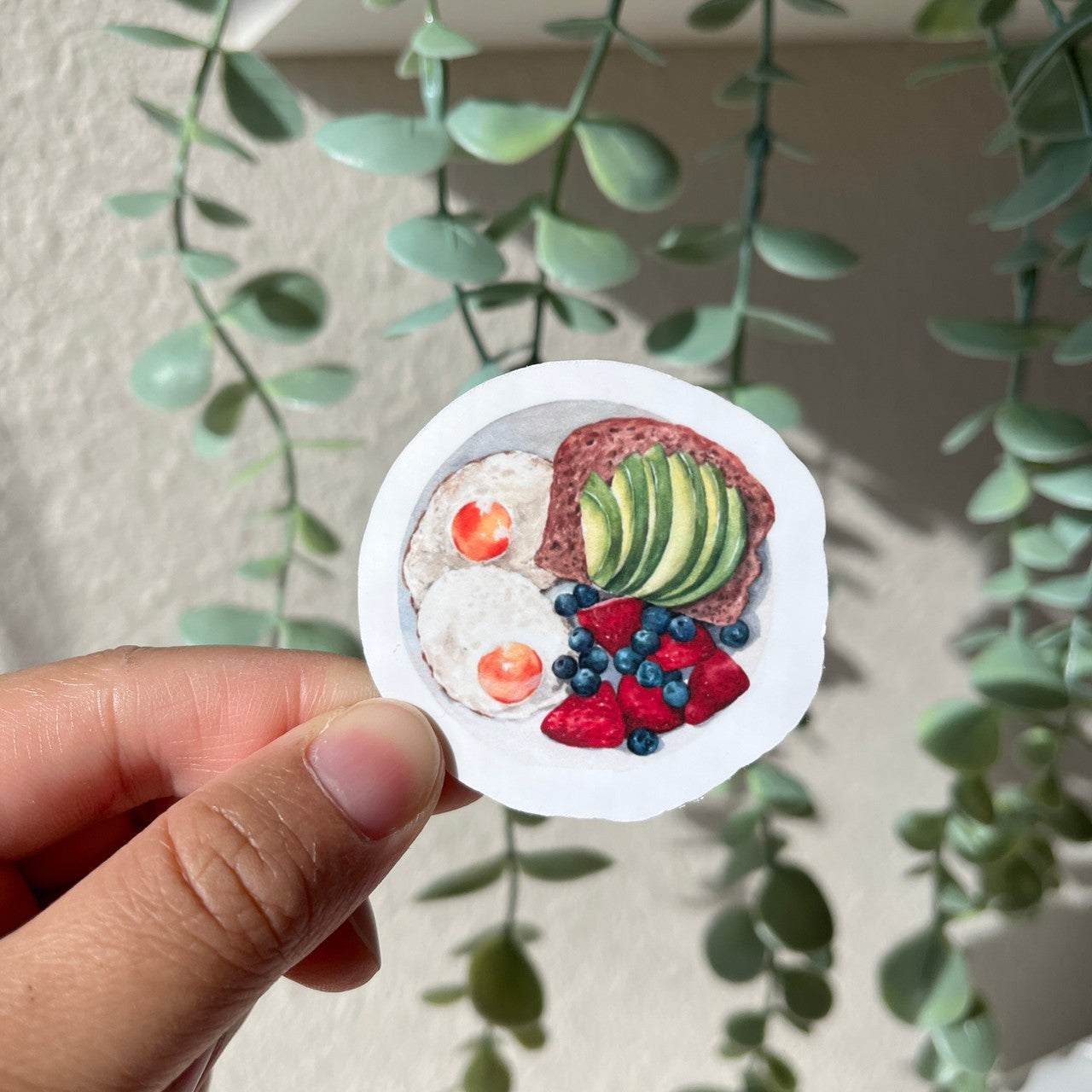 Egg & Avocado Brunch Vinyl Sticker