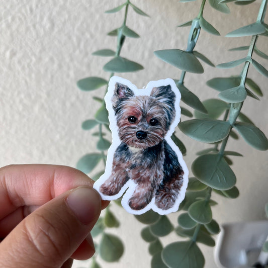 Yorkie Yorkshire Terrier Waterproof Vinyl Sticker