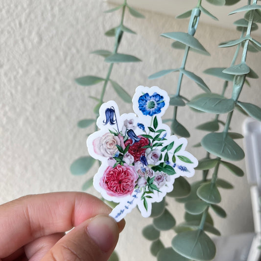 Flower Bouquet 4 Vinyl Sticker
