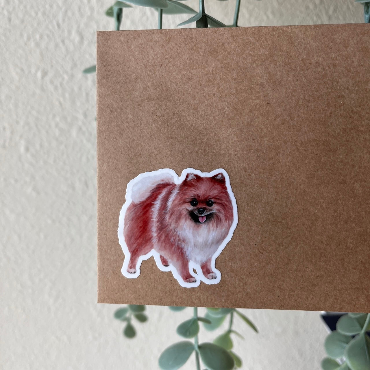 Pomeranian Puppy Dog Vinyl Sticker