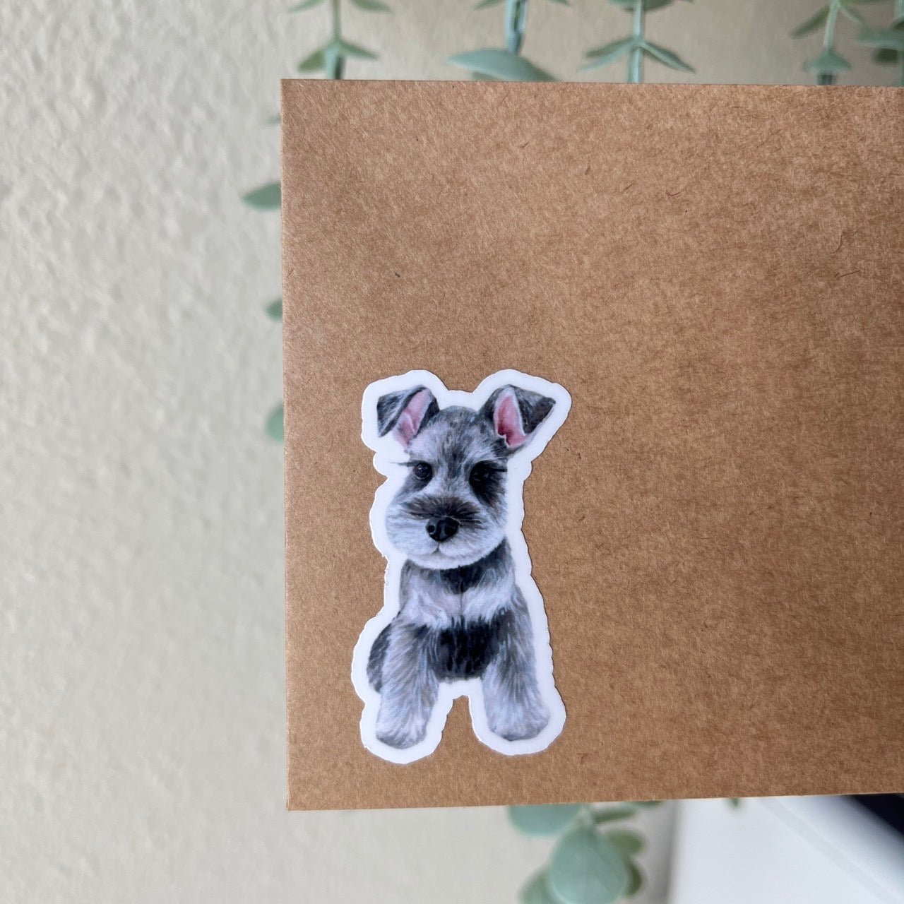 Schnauzer Puppy Dog Vinyl Sticker