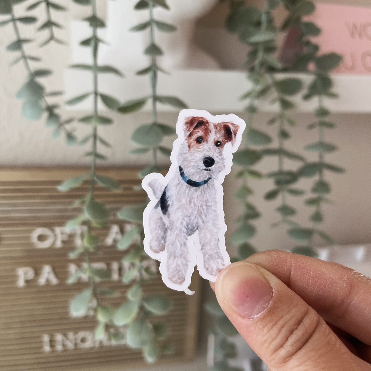 Wire Fox Terrier Dog Vinyl Sticker