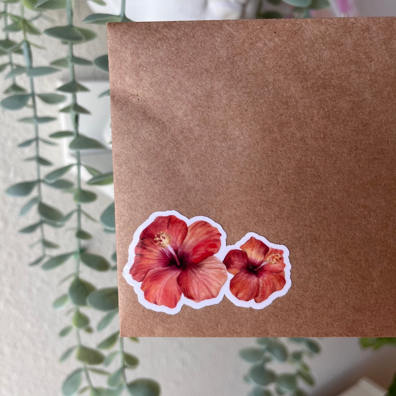 Hibiscus Flower Vinyl Sticker
