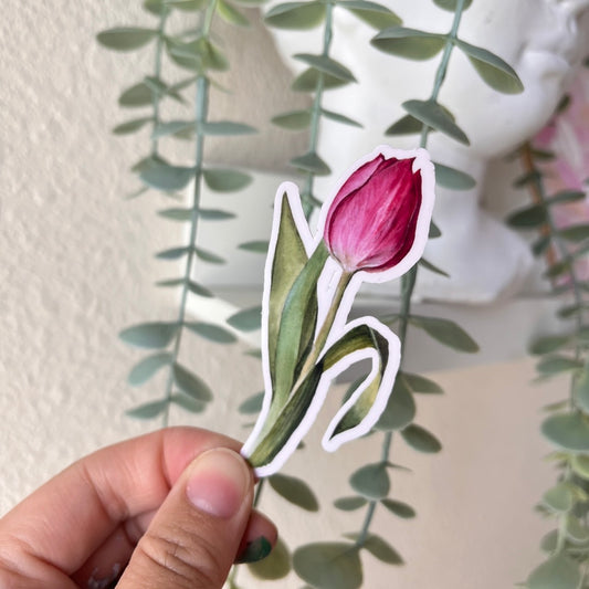 Tulip Flower Vinyl Sticker