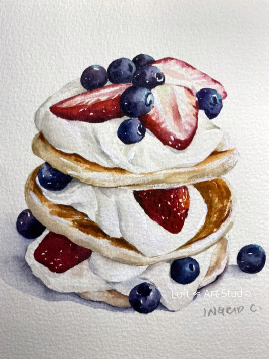 Custom Painting of a Dessert