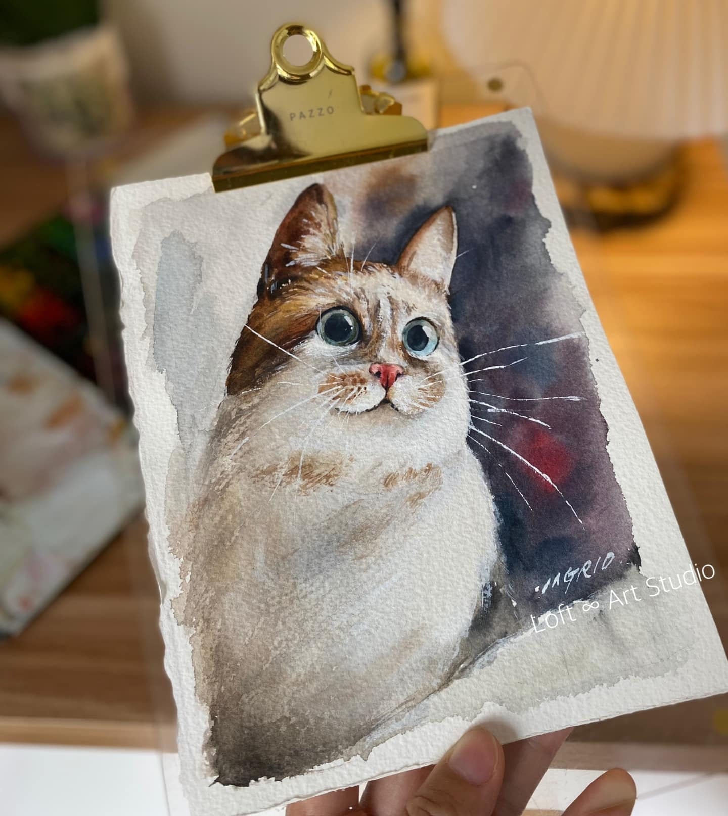 Custom Cat Pet Portrait
