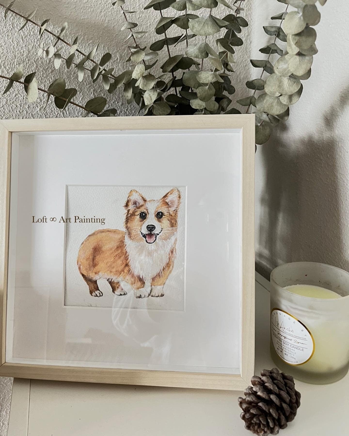 Custom Dog Pet Portrait