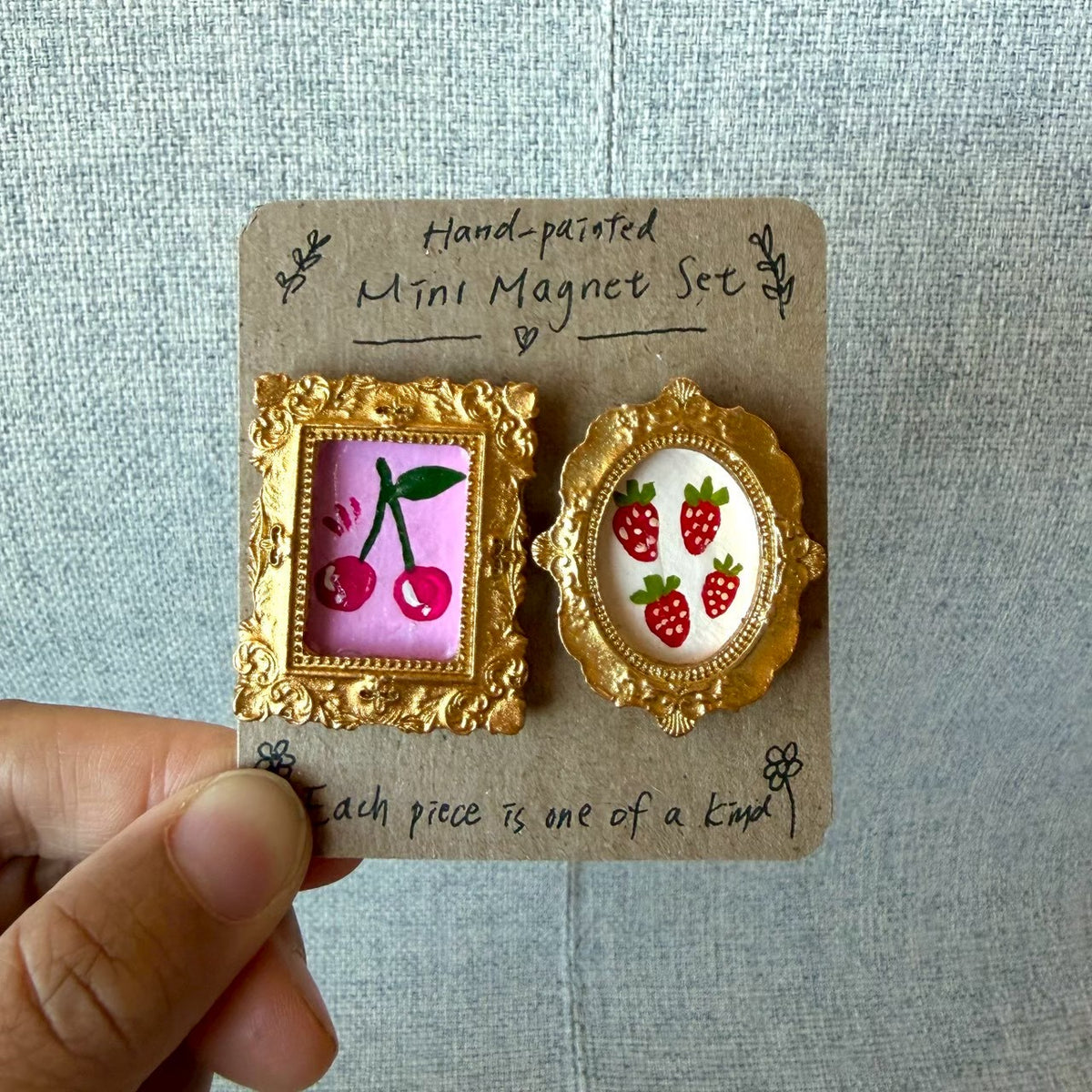 Cherry + Strawberry Magnet Set