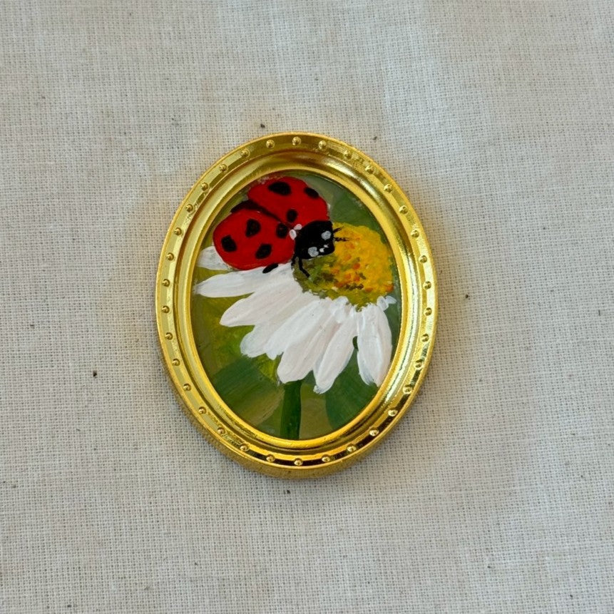 Ladybug Flower Magnet
