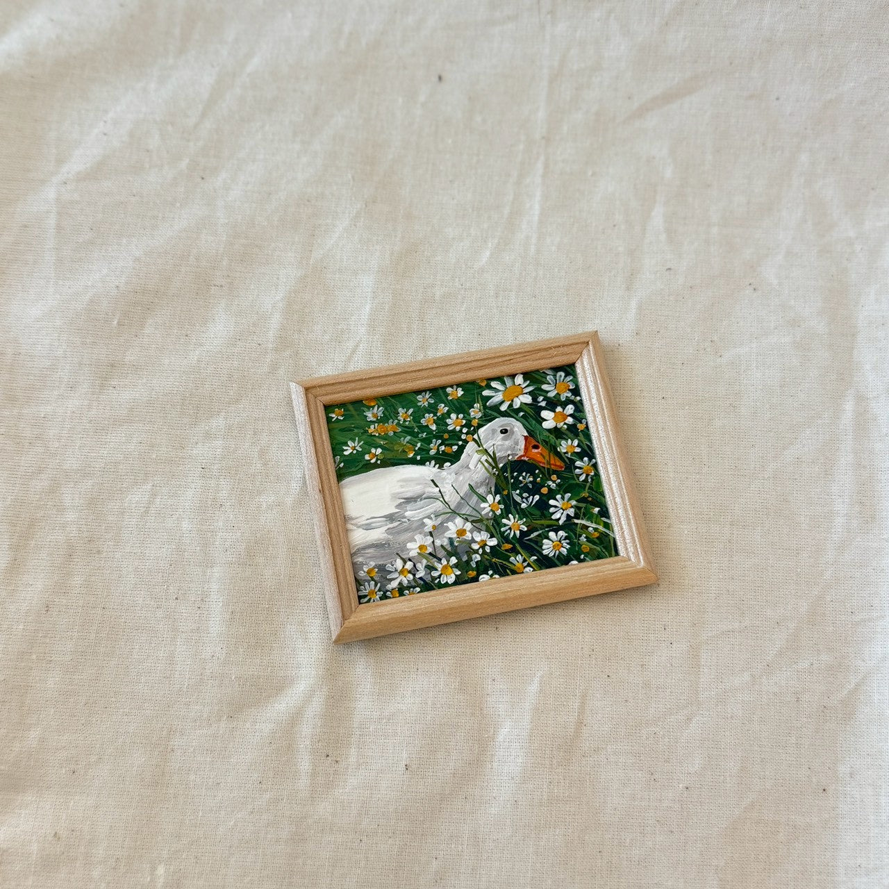 Duck with Wooden Frame