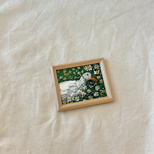 Duck with Wooden Frame
