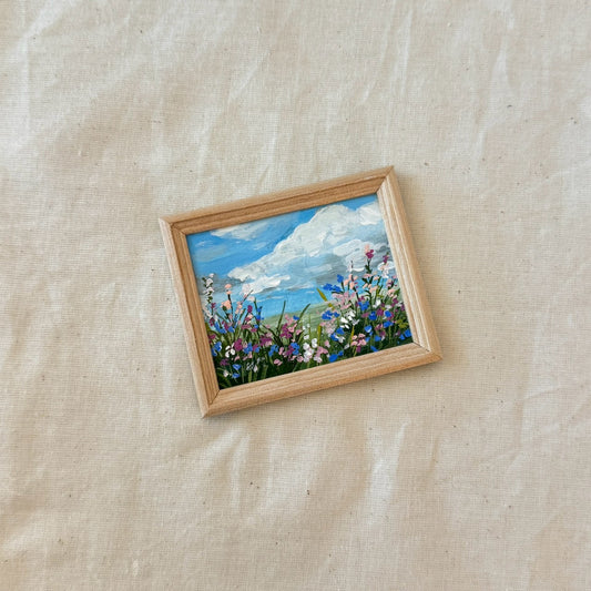 Flower Field with Wooden Frame 2