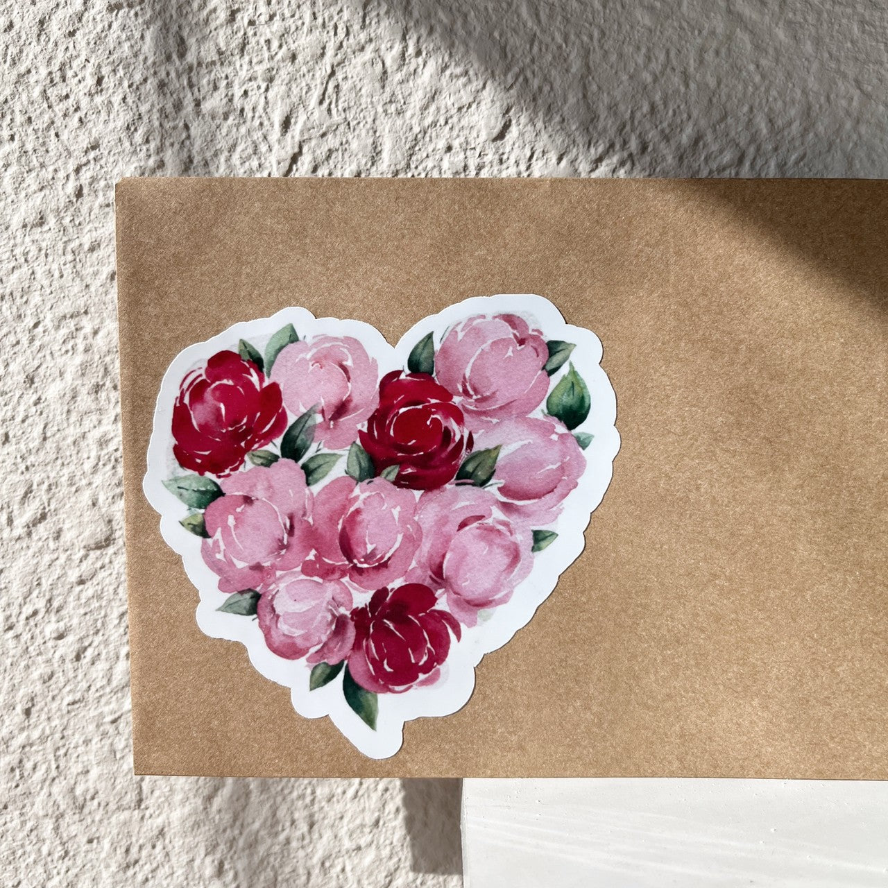 Rose Heart Vinyl Sticker
